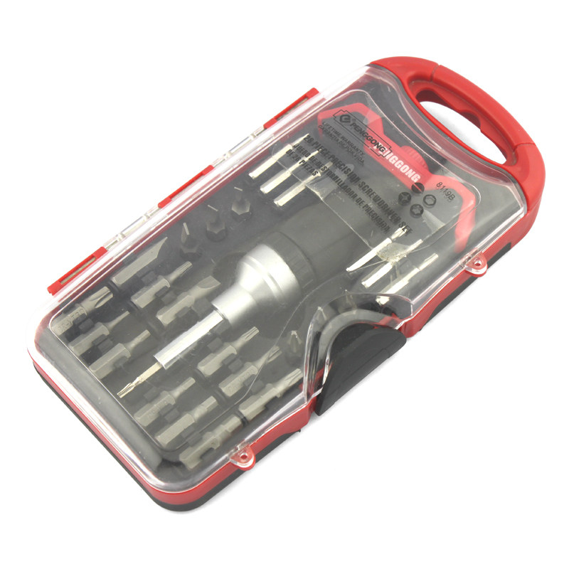 Peng Gong tools 28-piece combination screwdriver Electromechanical home appliance repair screwdriver T-handle screwdriver screwdriver