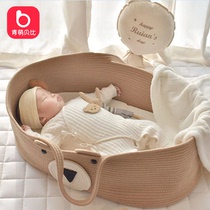 Kenmengbaby baby basket for outing portable baby basket newborn discharge basket car-mounted