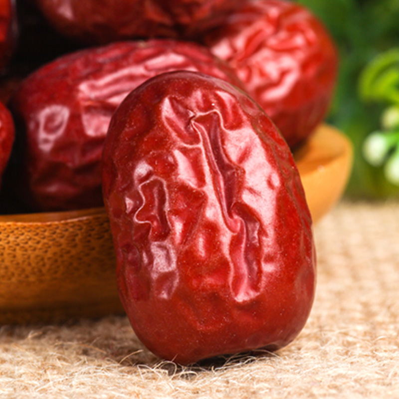 (1 piece) Xinjiang Six Diamond if Qiang Grey Date 500g Building Landates Tent Grade Phantom Zaoqiang red date