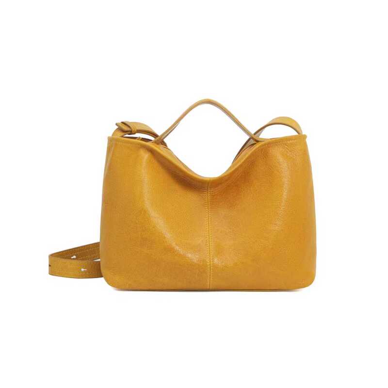 Niche Minimalist Large-Capacity Daily Commuting Handbag and Shoulder Bag for Women 2610-1 # Lemon Yellow