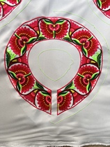 Ethnic costumes Ethnic embroidery cross stitch flat embroidery shoulders ethnic embroidery accessories materials Miao clothing materials