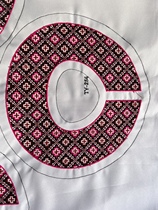 Ethnic costumes Ethnic embroidery cross stitch flat embroidery shoulders ethnic embroidery accessories materials Miao clothing materials