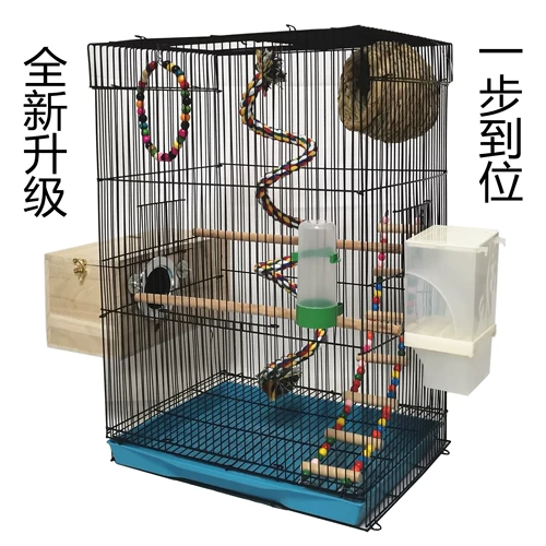 Ultra -Large Wire Bird Bird Cage Plus Height Villa Parrot Xuanfeng Fengfeng, Phoenix Tiger Peony, Птица складывающаяся металлическая клетка