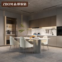 Zhibang integrated kitchen cabinets custom-made kitchen light luxury cabinets custom-made guest and dining room integrated stove cabinets San Carlo