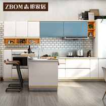 Zhibang kitchen cabinet Cabinet custom kitchen whole household assembly cabinet quartz stone kitchen countertop decoration prepaid