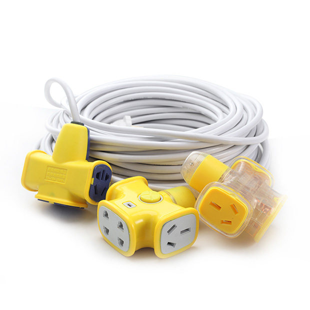 Fall No Rot Site Socket Long Line Plugboard With Wire Large Three Holes 16a Turns 10a Inserts 5 10 m Extension of Line