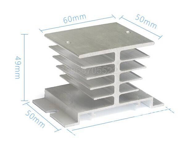 Aluminum products single-phase solid-state relay radiator solid-state base sub-type I 10A 25A radiator