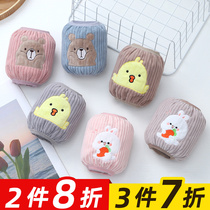 Cute children waterproof sleeve flannel anti-fouling boys and girls baby baby girl autumn and winter sleeve size child