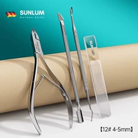 [Модель для новичков] 12 # (4-5 мм) + двусторонняя стальная толкатель + двусторонняя вилка для мертвой кожи - бесплатно [Нано-яркий лак для ногтей]