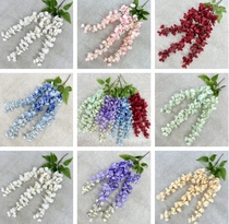 Emulation Abler Gélins de fleurs géants Fleurs longues branches Fake Flowers Fleurs de soie Fleurs Hanging Fleurs Vines Photo Vines Célébration de mariage Décorations Fleurs de fleurs