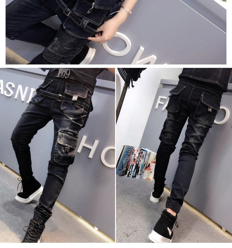 2018 mùa xuân mới denim vest tay ve áo Hàn Quốc phiên bản của denim vest áo sơ mi thủy triều quần harem quần áo khoác jean nữ
