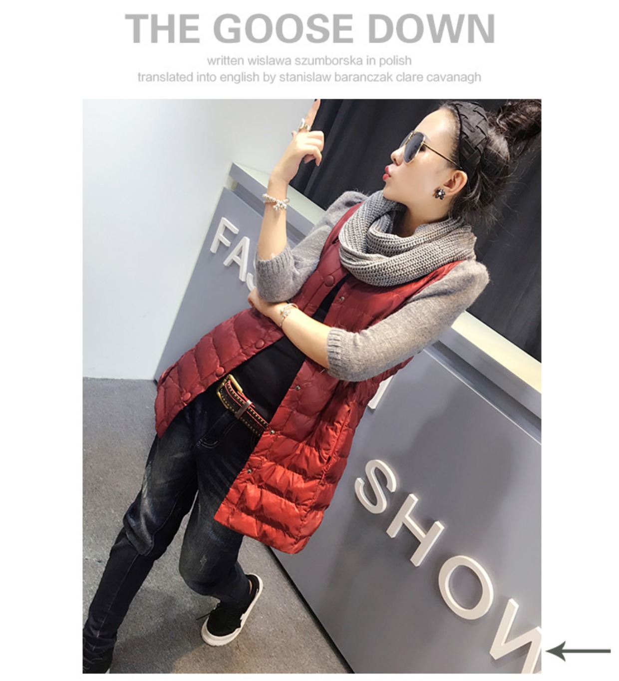 Xuân 2018 mới tay áo bảy điểm đan áo len cotton ấm áp dành cho nữ áo phao parka nữ