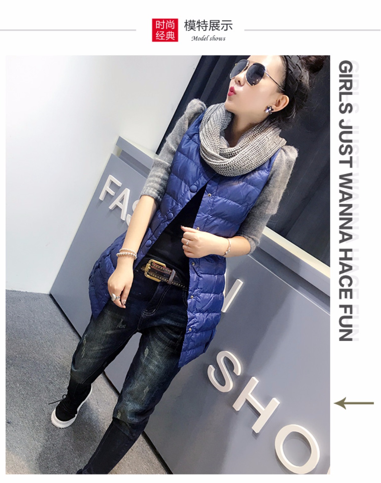 Xuân 2018 mới tay áo bảy điểm đan áo len cotton ấm áp dành cho nữ áo phao parka nữ