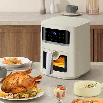 巧康空气炸锅家用2025新款智能触控免翻面多功能大容量电烤箱一体