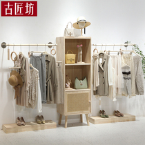 Womens clothing store Zhongdao rack shoe rack bag rack simple Nordic rack clothing store display rack hanging wall rack