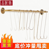 Clothing store hanging hook S hook Long hook Creative hook Womens store clothes hook Silver long S hook Simple