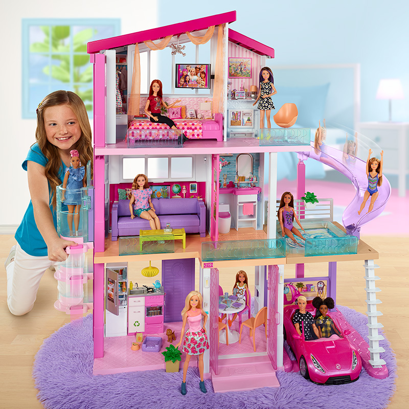 barbie doll set and house