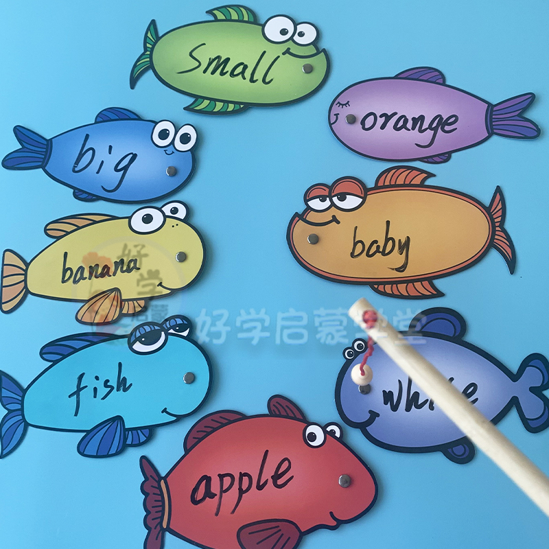Magnetic erasable phishing game English Teacher teaching aids for parent-child activities Kindergarten Primary School Courses Interactive-Taobao