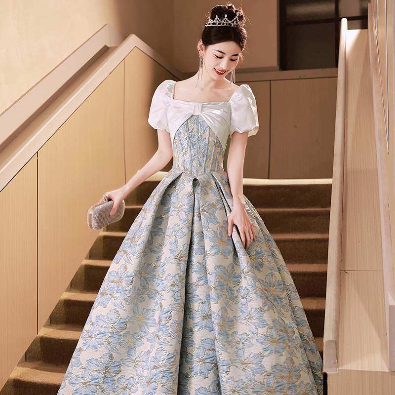 Niche Evening Gown Dress, High-End Elegant Long Style, Spring Graduation, Coming-Of-Age Ceremony, Party, Princess, Young Girl, Host Niche Evening Gown Dress, High-End Elegant Long Style, Spring Graduation, Coming-Of-Age Ceremony, Party, Princess, Young Girl, Host