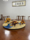 New Chinese Style Hotel Large Round Table Turntable Flower Decoration Miniature Landscape Round Hotel Restaurant Table Decoration