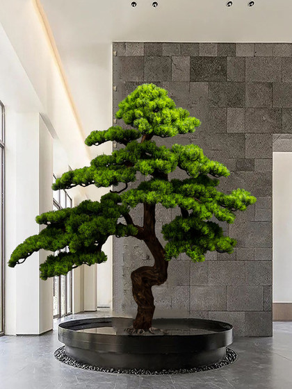 Artificial Welcoming Pine Tree Office Living Room Decoration Fake Tree Hotel Entrance Green Plant Decoration Beauty Pine Opening Gift