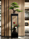 Simulated Welcoming Pine Tree Living Room Floor-Standing Ornament Fake Tree Bonsai Hotel Office Entrance Green Plant Decoration Opening Gift