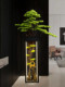 New Creative Artificial Welcoming Pine Bonsai Ornament with a Zen-Inspired Design for Living Room, Chinese-Style Hotel Entrance, Landscape Decoration, and Soft Furnishings