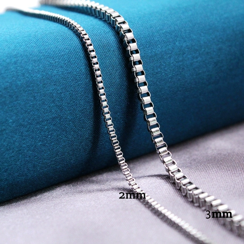 Ожерелье из нержавеющей стали, коробка, трендовый аксессуар в стиле хип-хоп, цепочка подходит для мужчин и женщин, DIY