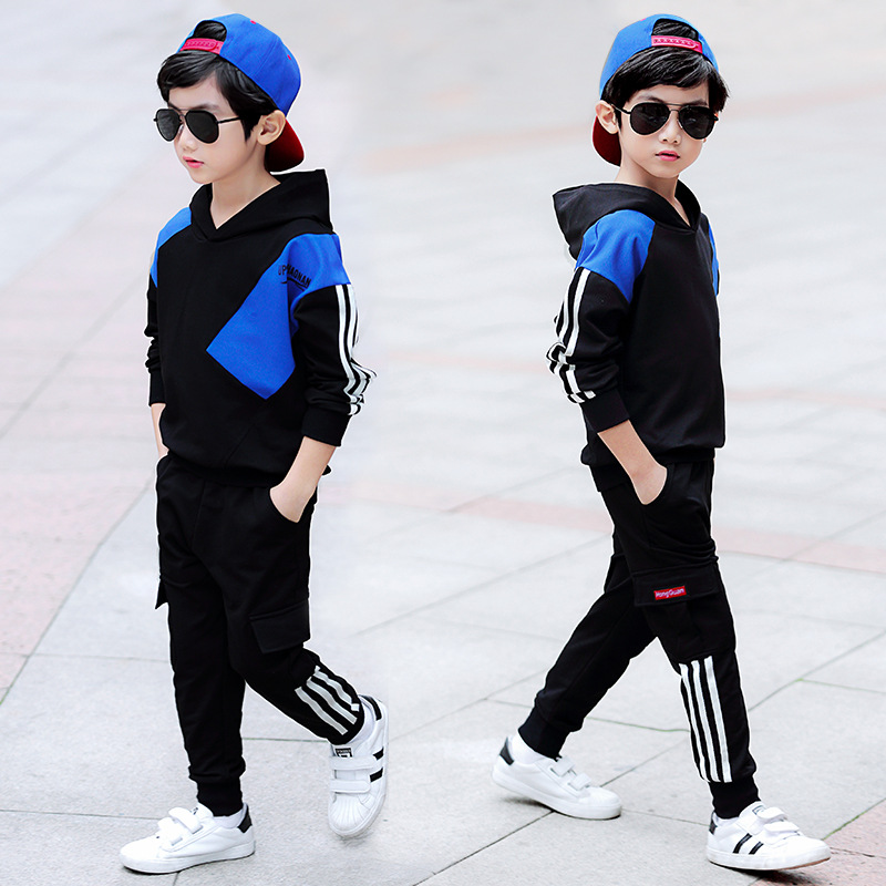South Korea's 2023 new boys autumn clothing for children with Korean version of the Korean version handsome boy sports suit-Taobao