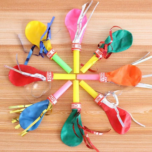 Мультяшный свисток, детский воздушный шар, игрушка, вечернее платье, мегафон