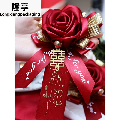 Свадебные цветы для невесты, реалистичная брошь на лацкан, китайский стиль, полный комплект