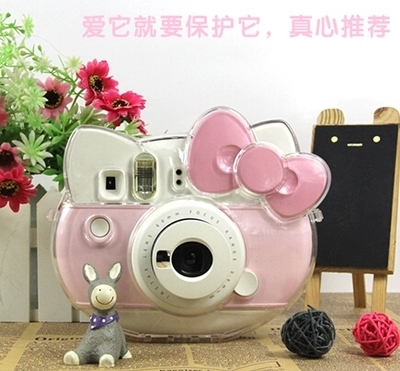 Polaroid Hello Kitty 40Th Anniversary Edition Polaroid Camera Transparent Crystal Protective Case Leather Bag