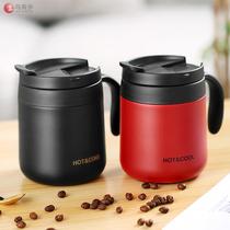Ear coffee special cup office mug couple creative stainless steel insulated cup home men and women with cover