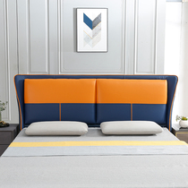 Headboard soft package Light luxury solid wood technology cloth headboard backrest simple and modern single buy 1 8 meters 2 meters double customization