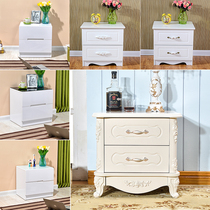 New simple assembly bedside table Simple modern locker European carved luxury multi-functional economical small cabinet