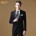 Bộ đồ chú rể phù hợp với áo cưới nam ba mảnh áo vest nam đẹp Suit phù hợp
