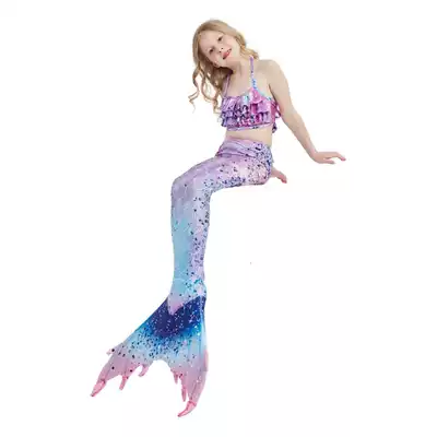 Children Mermaid swimsuit costume little girl swimming fish tail girl swimsuit mermaid princess two-piece suit summer
