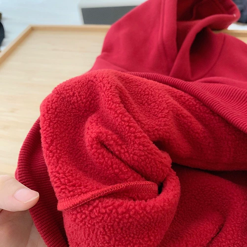 Детская осенняя толстовка с капюшоном, красная раскраска, бархатный утепленный детский осенний оберег на день рождения для мальчиков