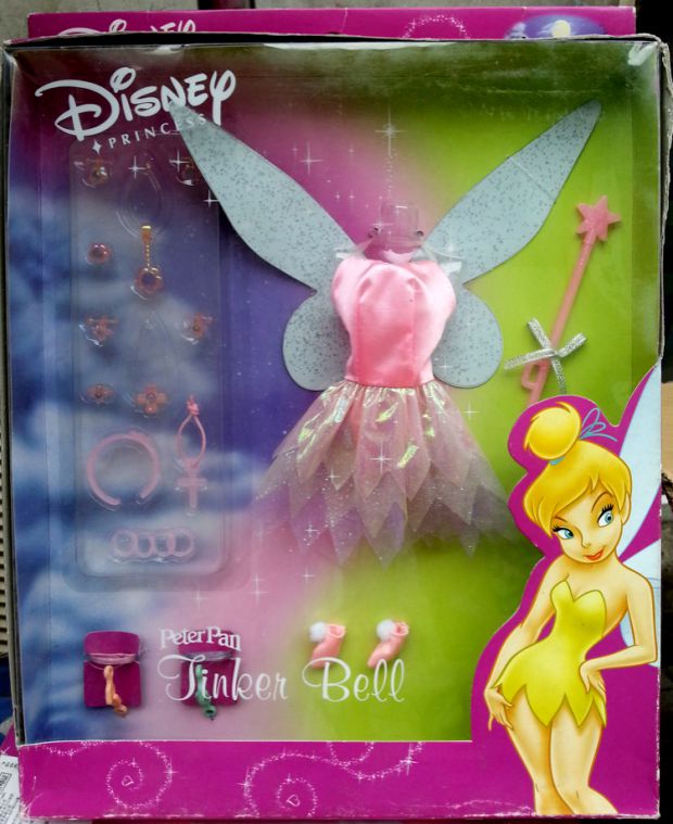 Đám cưới công chúa Disney chính hãng Little jingle Peter Pan trang phục Disney búp bê búp bê đám cưới phụ kiện búp bê búp bê nga