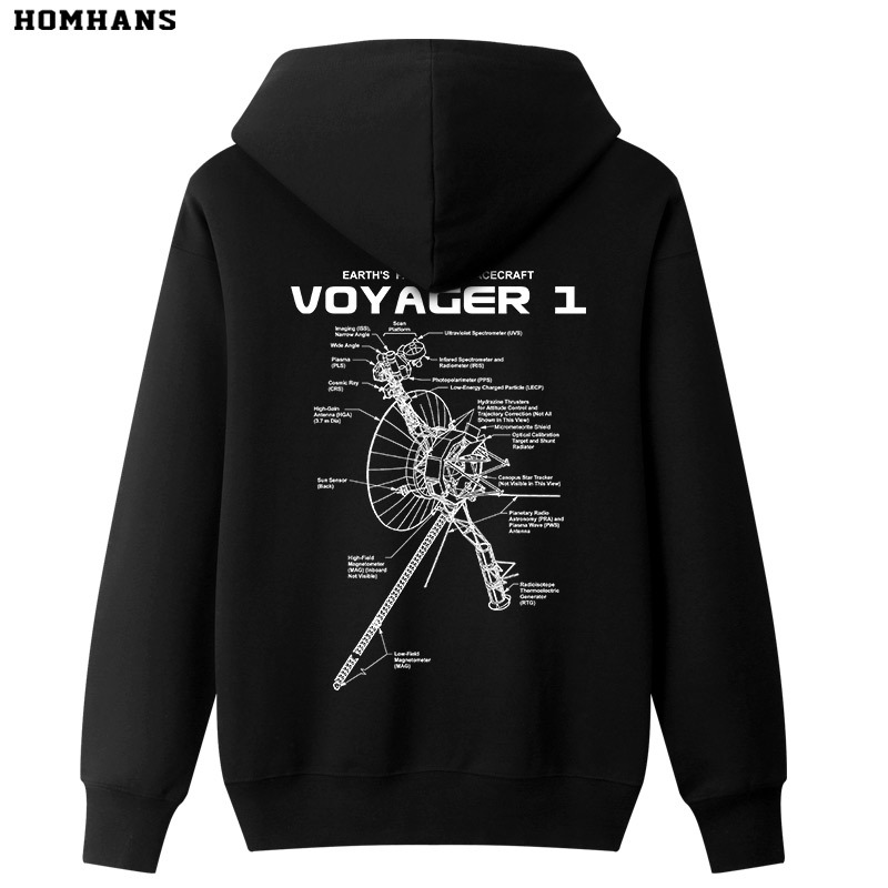 Red Korean Voyager 1 Nasa Space Exploration High-Quality Sweatshirt for Men and Women Trendy Red Korean Voyager 1 Nasa Space Exploration High-Quality Sweatshirt for Men and Women Trendy