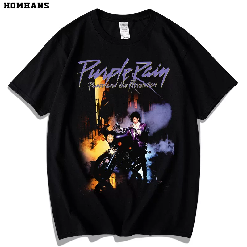 Красный корейский Purple Rain Prince Prince Purple Rain обложка альбома американская поп-песня музыка 100% хлопок