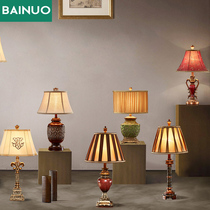 American desk lamp bedroom bedside lamp creative retro Jane European living room study warm wedding wedding room bedside table lamp