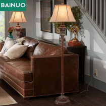 Floor lamp American retro simple floor lamp European living room bedroom bed study vertical reading lamp living room floor lamp