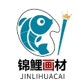锦鲤画材美术用品店的LOGO