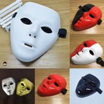 JabbaWockeeZ Fake Noodle Dance Guest Zidance Performance Shake Dancing Full Face Mask White Street Dance Mask Male and female