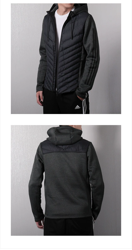 Quần áo cotton nam Adidas 2018 mùa đông thể thao và áo khoác giải trí áo khoác ấm áp áo gió xuống DM4348