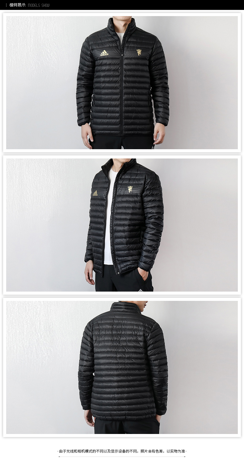 Quần áo cotton nam Adidas 2018 mùa đông mới dày ấm áo khoác thể thao trùm đầu xuống áo khoác DM4348 áo phao mlb
