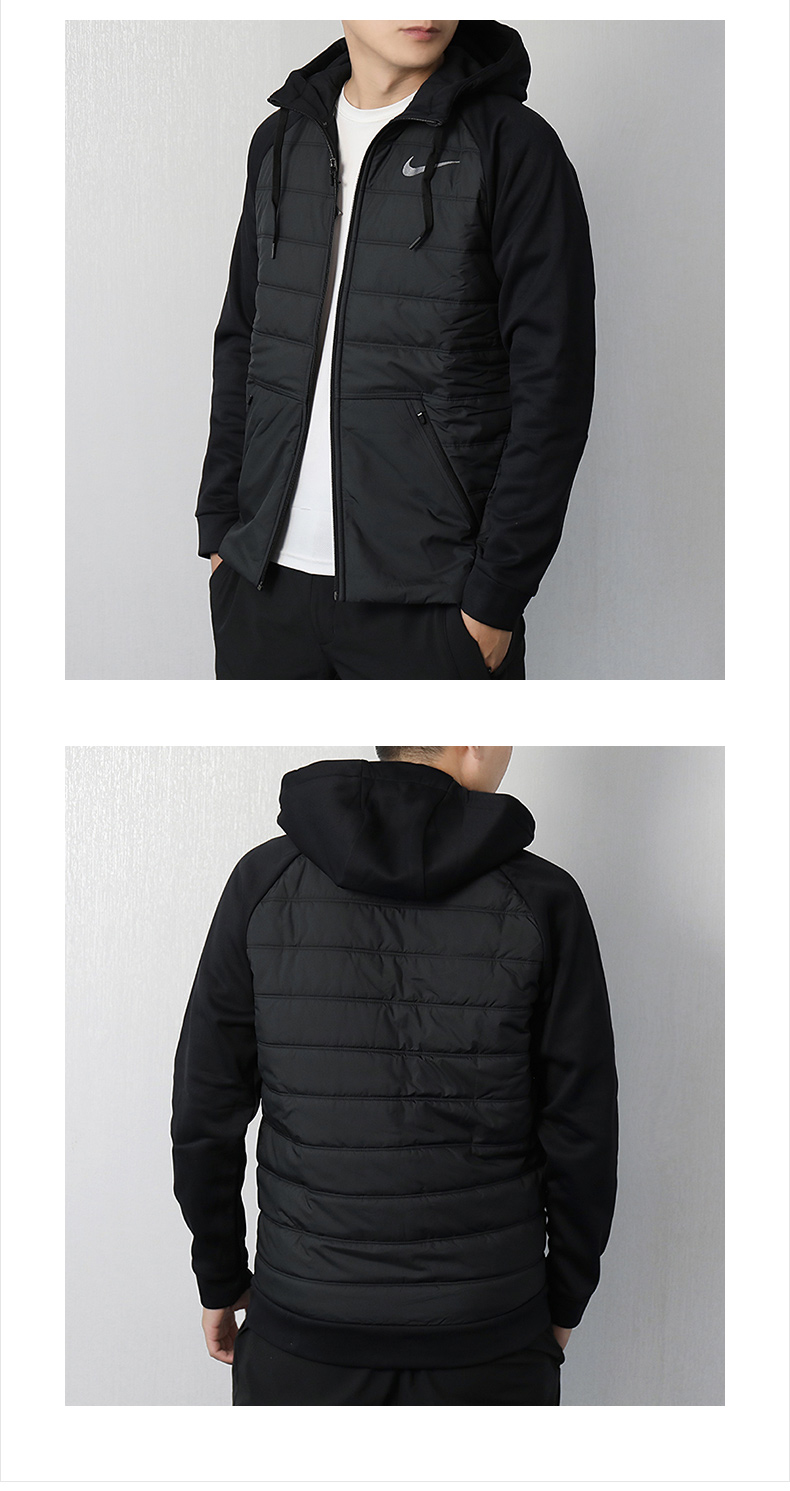 Nike / Nike nam 2018 mùa đông áo khoác mới trùm đầu áo khoác thể thao chống gió ấm áp AO1441-0010 - Quần áo độn bông thể thao áo phao nữ dáng dài
