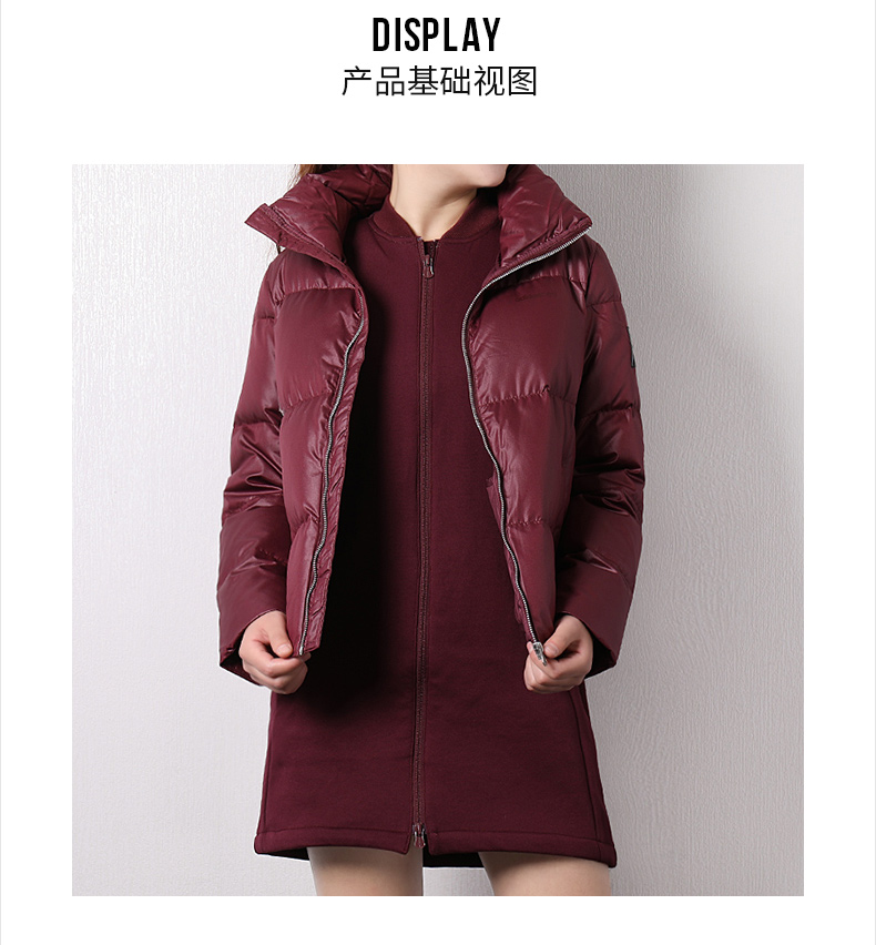 Adidas Adidas xuống áo khoác nữ 2018 mùa đông dày trùm đầu áo ấm xuống DM2035 - Thể thao xuống áo khoác Cao