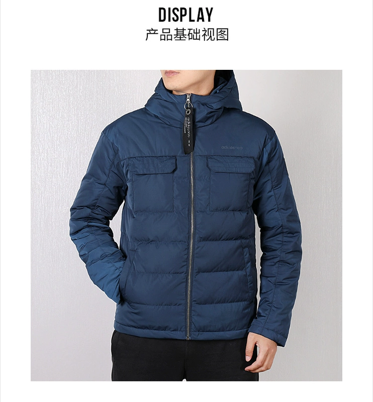 Adidas Adidas nam 2018 mùa đông mới trùm đầu xuống áo khoác mùa đông xuống áo khoác DU2388 - Thể thao xuống áo khoác